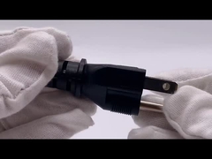 Ιαπωνία 3-Pin Plug To IEC 320 C13 AC Power Cord Set Molding