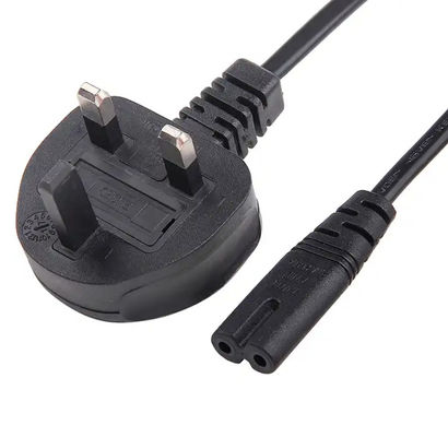 3A 5A 10A Ηνωμένο Βασίλειο Σύρμα ρεύματος, C7 BS1363 UK 2 Pin Power Cable