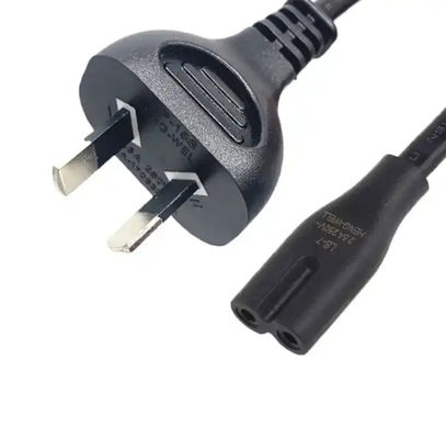 C7 AU Power Cord SAA 2 Pin Extension Cable 7.5A 250V Προσαρμοσμένο χρώμα