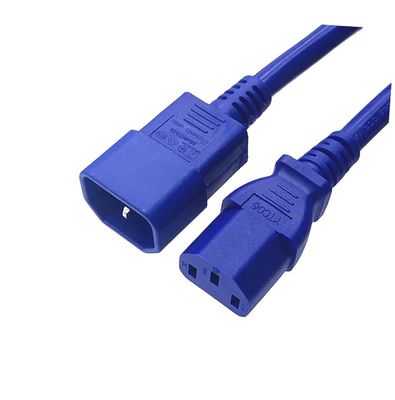 Ηλεκτρικό καλώδιο ισχύος επέκτασης IEC C13 C14 αρσενικό και θηλυκό καλώδιο 16A 250V