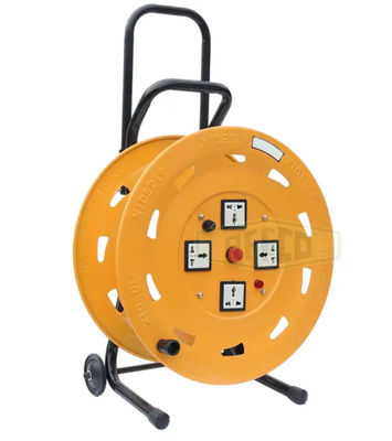 4 Way Uk Sockets Ip44 Ανασυρόμενο σίδηρο 40m 25m Extension Cable Reel Power Cable